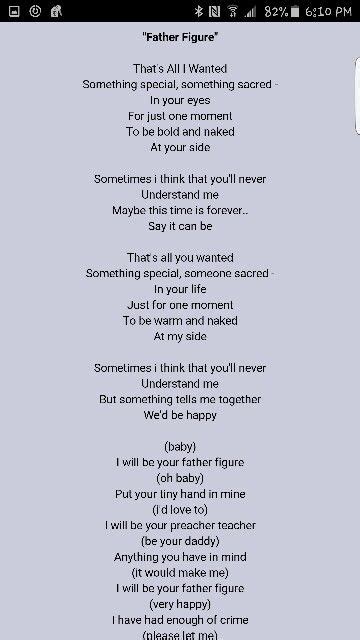 father figure lyrics